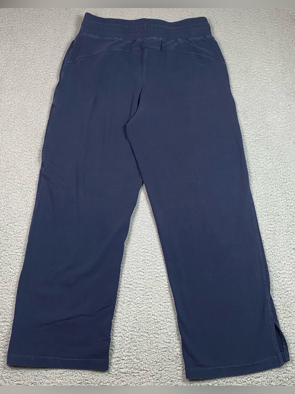 Pact Organic Sweatpants Women's Size L Blue Wide Leg Cotton Stretch Large *** - Picture 2 of 14